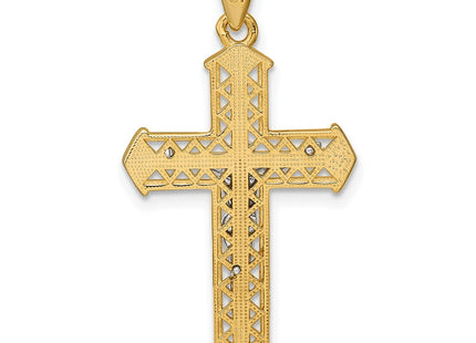 Sterling silver crucifix pendant, another view
