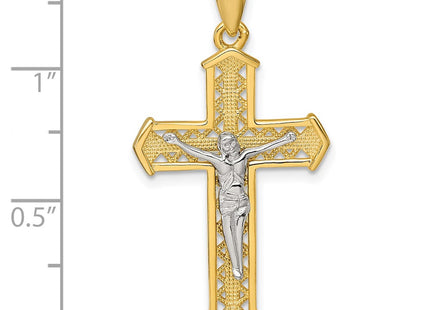 Sterling silver crucifix pendant, further view