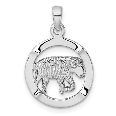 Sterling silver zodiac pendant