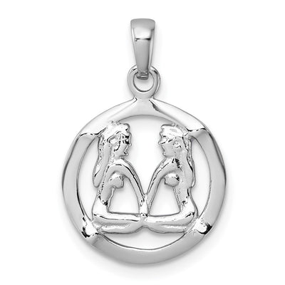 Sterling silver zodiac pendant