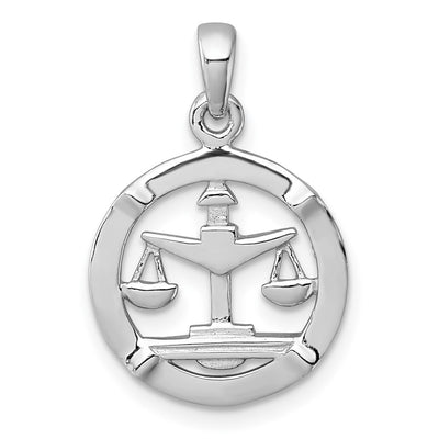 Sterling silver zodiac pendant