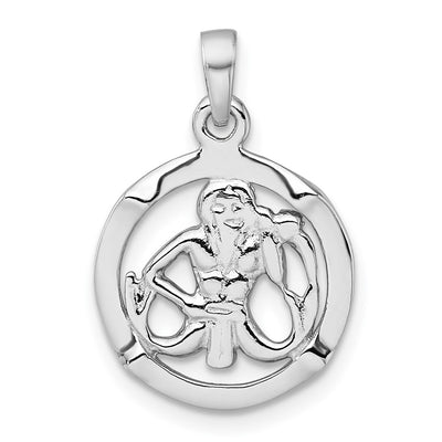 Sterling silver zodiac pendant