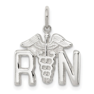 Sterling Silver Nurse Symbol Charm, 16 x 16mm