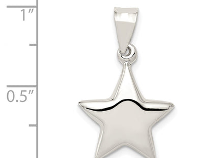 Sterling silver star charm, another view