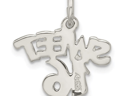 Sterling silver charm, another view