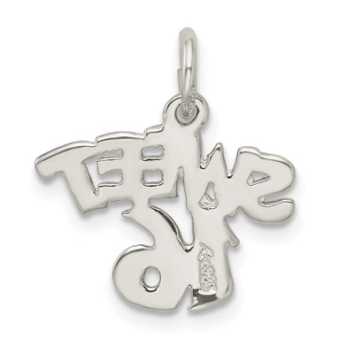 Sterling Silver Sweet 16 Charm, 21 x 19mm