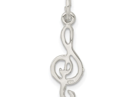 Sterling Silver Treble Clef Charm (Style QC1617)