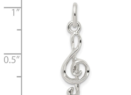 Sterling Silver Treble Clef Charm (Style QC1617)