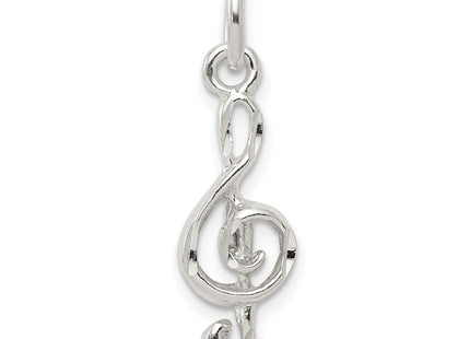 Sterling Silver Treble Clef Charm (Style QC1617)