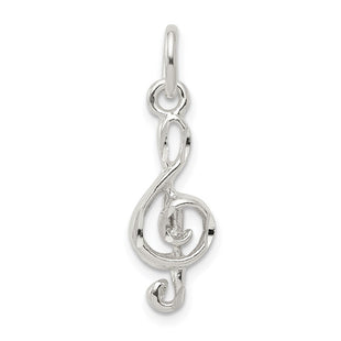 Sterling Silver Treble Clef Charm (Style QC1617)