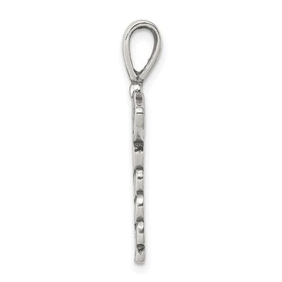 Sterling Silver Caduceus Charm, 26 x 17mm