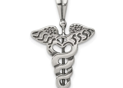 Sterling Silver Caduceus Charm (Style QC1634)