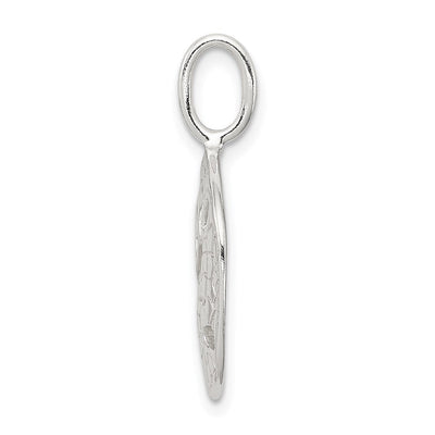 Sterling Silver Sand Dollar Charm, 27 x 19mm