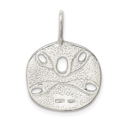Sterling Silver Sand Dollar Charm, 27 x 19mm