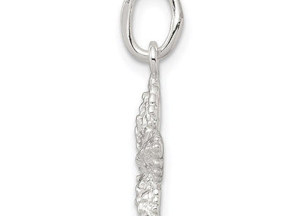 Sterling silver starfish charm, alternate view
