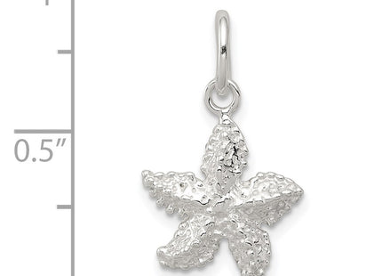 Sterling silver starfish charm, further view