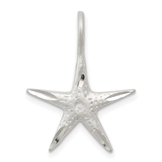 Sterling Silver Starfish Charm, 23 x 18mm
