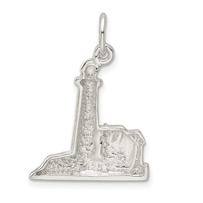 Sterling Silver Lighthouse Charm, 30 x 21mm