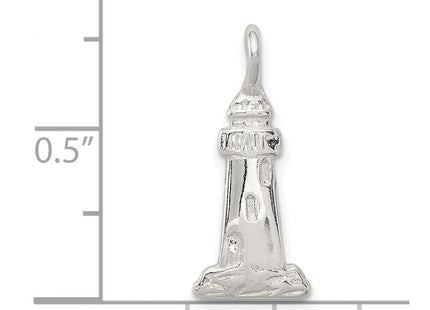 Sterling Silver Lighthouse Charm (Style QC1668)
