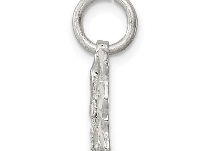 Sterling silver butterfly charm, alternate view