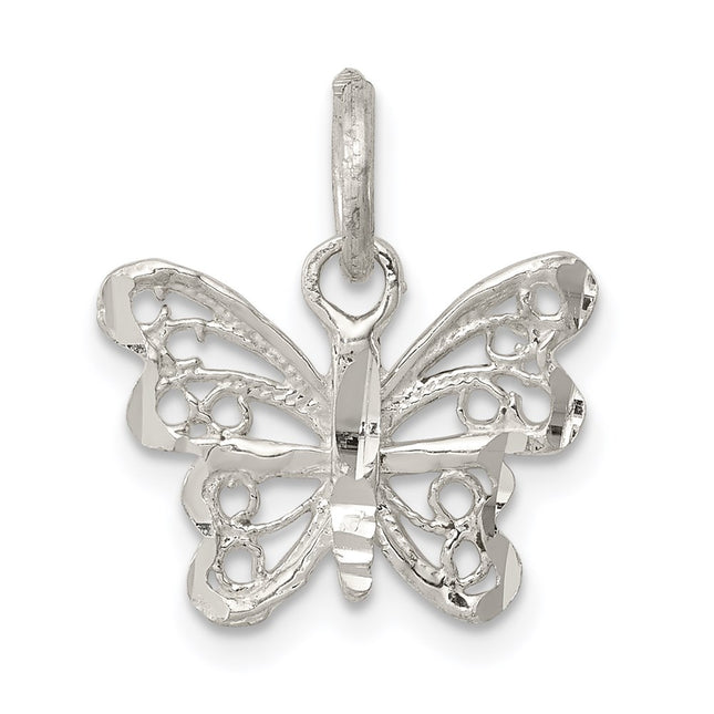 Sterling silver butterfly charm