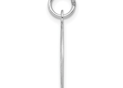 Sterling silver graduation charm, alternate view