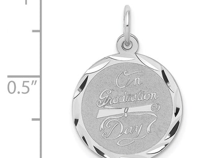 Sterling silver graduation charm, further view