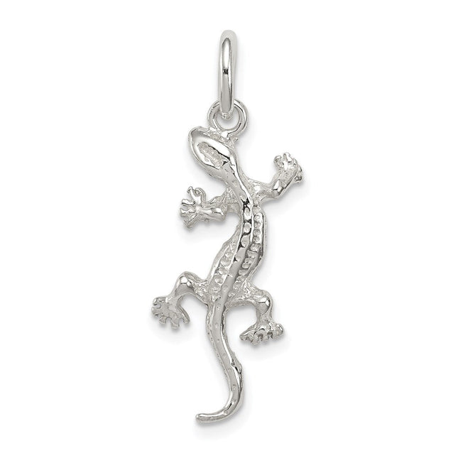 Sterling Silver Lizard Charm, 25 x 12mm