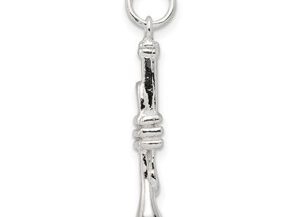 Sterling silver charm, alternate view
