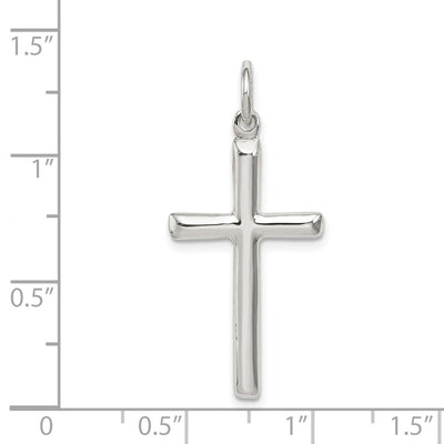 Sterling Silver Cross Charm, 31 x 16mm