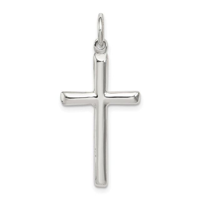 Sterling Silver Cross Charm, 31 x 16mm
