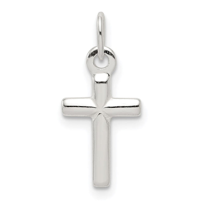 Sterling Silver Cross Charm, 15 x 8mm