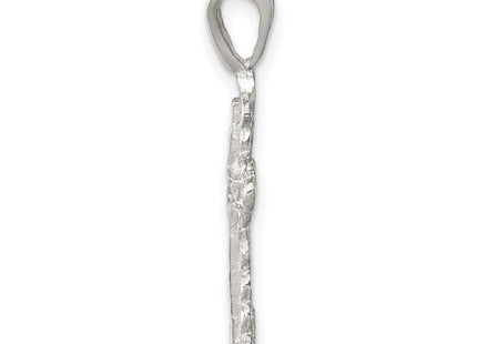 Sterling silver cross pendant, alternate view