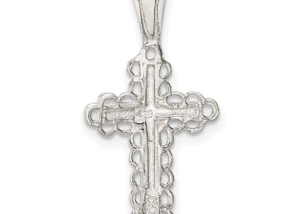 Sterling silver cross pendant, further view