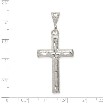 Sterling Silver Latin Cross Pendant, 52 x 24mm