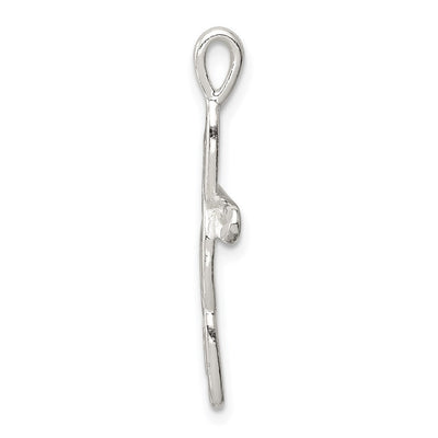 Sterling Silver Cross Pendant, 30 x 16mm