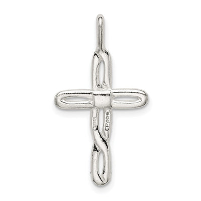 Sterling Silver Cross Pendant, 30 x 16mm