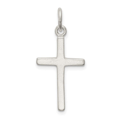 Sterling Silver Cross Charm, 25 x 13mm