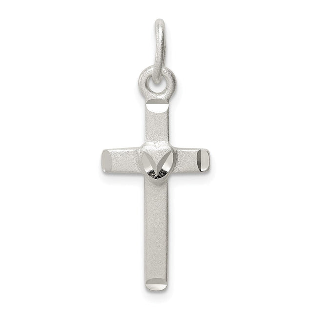 Sterling Silver Latin Cross Pendant, 30 x 11mm