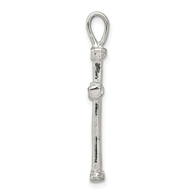 Sterling Silver Cross Charm, 30 x 15mm