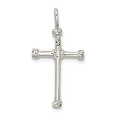 Sterling Silver Cross Charm, 30 x 15mm