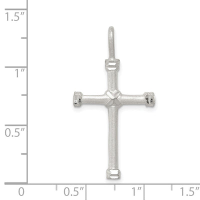 Sterling Silver Cross Pendant, 33 x 17mm