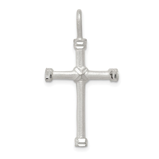Sterling Silver Cross Pendant, 33 x 17mm