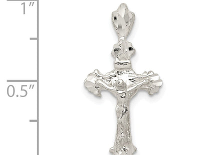 Sterling silver crucifix pendant, another view