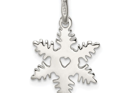 Sterling Silver Snowflake Charm (Style QC198)