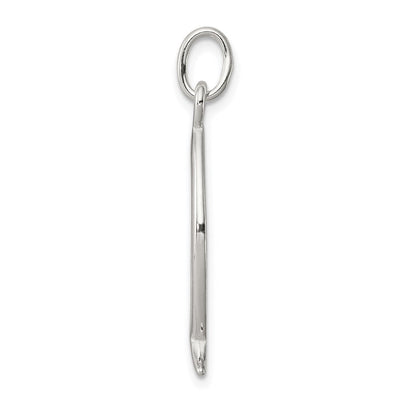 Sterling Silver Ichthus Fish Cross Charm, 27 x 11mm