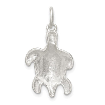 Sterling Silver Turtle Charm, 23 x 16mm
