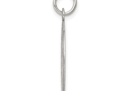 Sterling silver disc charm, alternate view