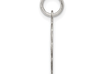 Sterling Silver Rhodium-plated A Date To Remember Disc Charm (Style QC2089)
