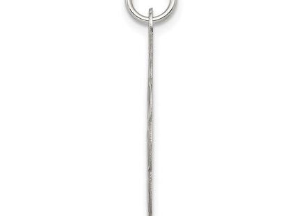 Sterling silver disc charm, alternate view
